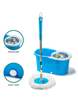 Wring and Clean Spin Mop Steel Jali
