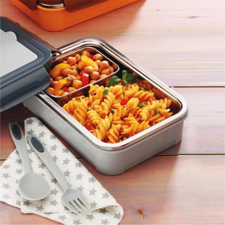 DUBBLIN Buffet Stainless Steel Insulated Lunch Box Grey