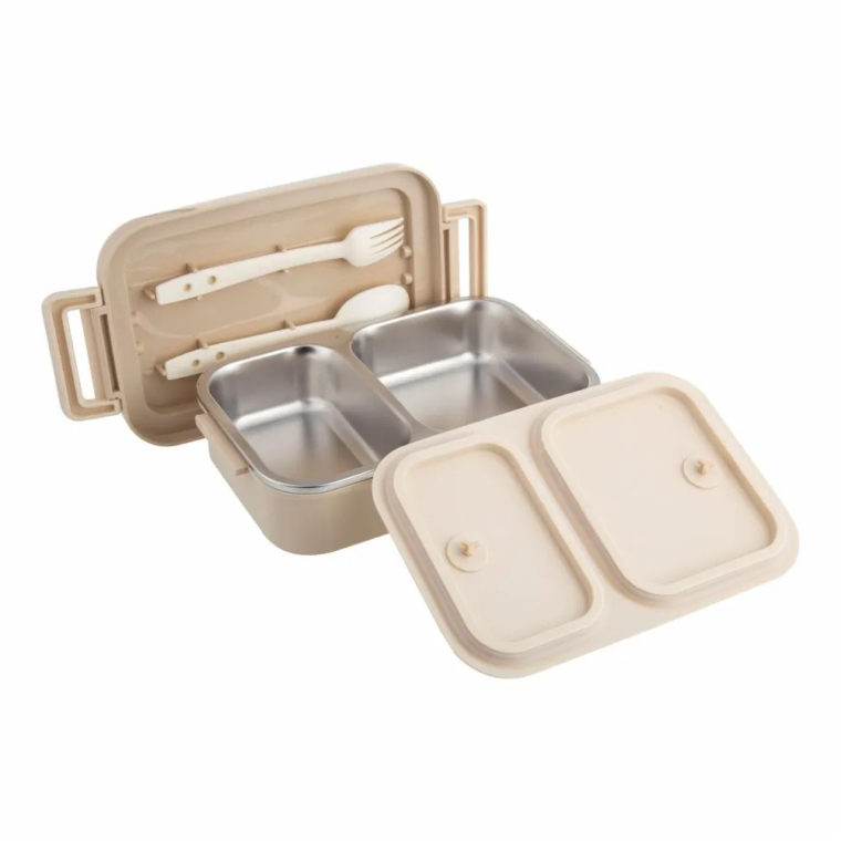 DUBBLIN Brunch Stainless Steel Insulated Airtight Lunch Box Cream