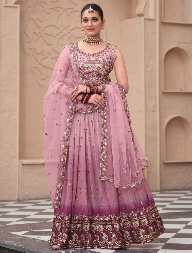 Light Pink Color Wedding Designer lehenga choli for Women - sethnik.com
