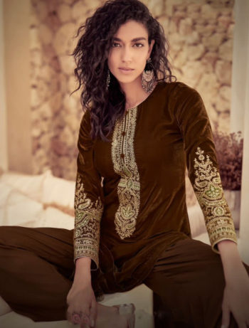 Winter Suits, Velvet kurti Designs