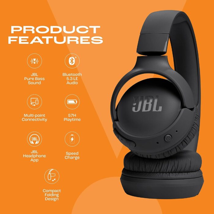 JBL Tune 520BT Wireless Headphones with Mic