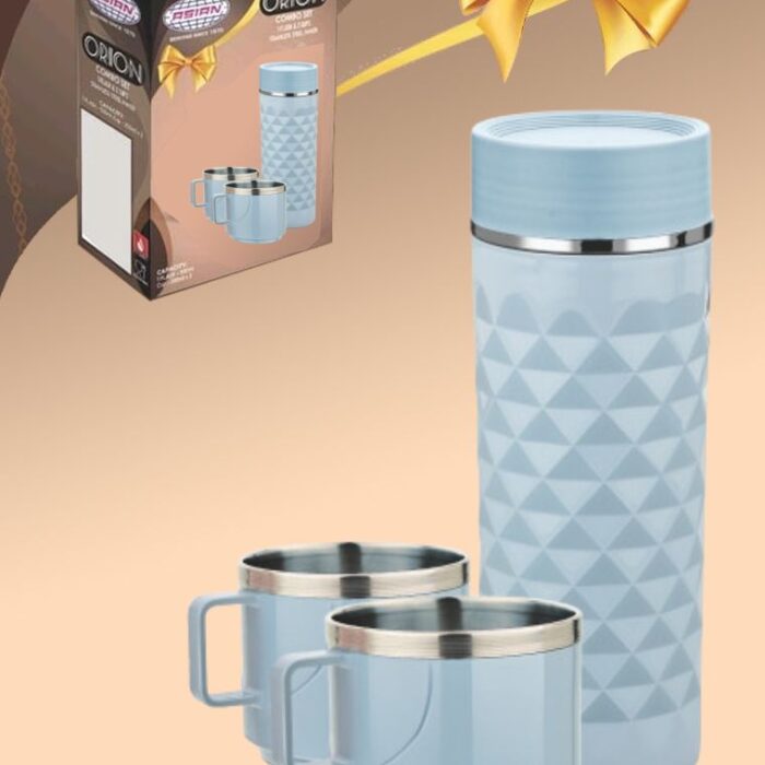 Asian Orion Set 1 Flask and 2 Cups